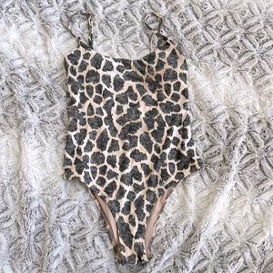 Leopard print swimsuit
